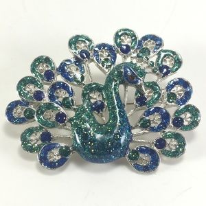 Beautiful Hard-to-Find PCH Peacock Pin / Brooch